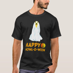 Camiseta Golden Retriever Dog Halloween Happy Howl O Ween