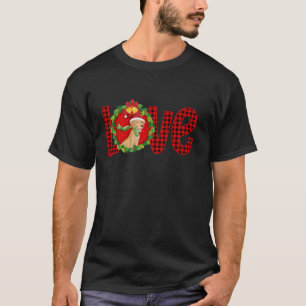 Camiseta Golden Retriever Dog Love Navidades Red Plaid Buff