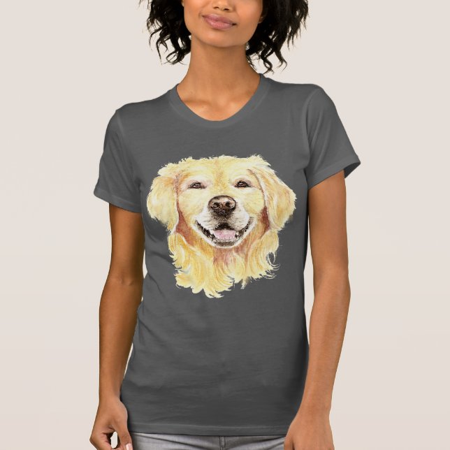 Camiseta Golden Retriever Dog Mascota Animal Art (Anverso)