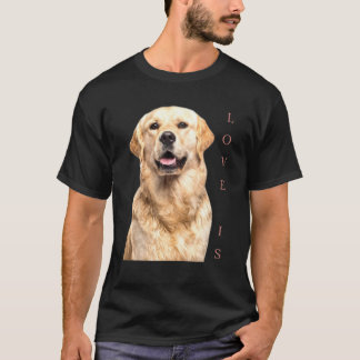 Camiseta Golden Retriever Dog Mom Dad Love Puppy Mascota Te