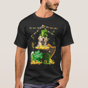 Camiseta Golden Retriever Dogs Funny Irish Shamrock St