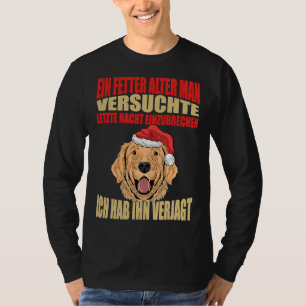 Camiseta Golden Retriever Dogs Navidades Santa