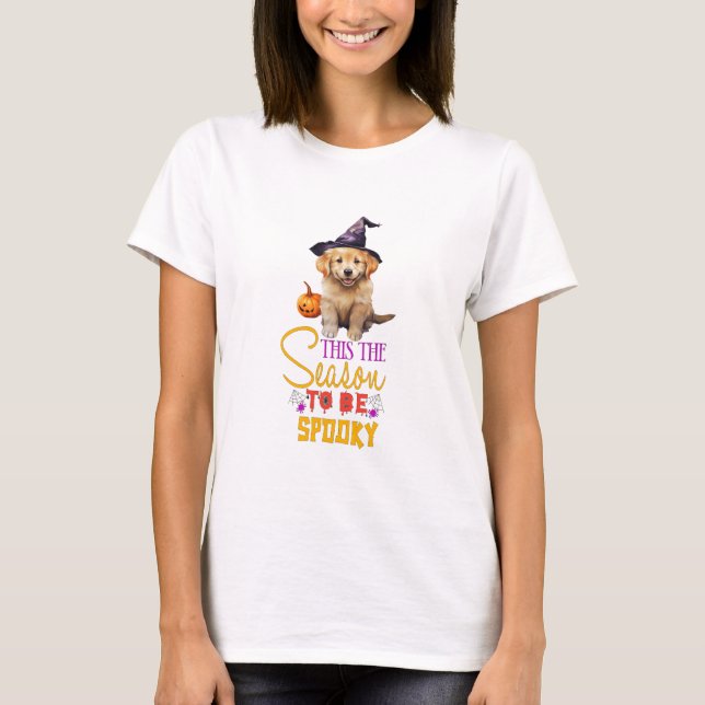Camiseta Golden Retriever Esta Es La Temporada Que Hay Que  (Anverso)