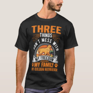 Camiseta Golden Retriever Family Freedom