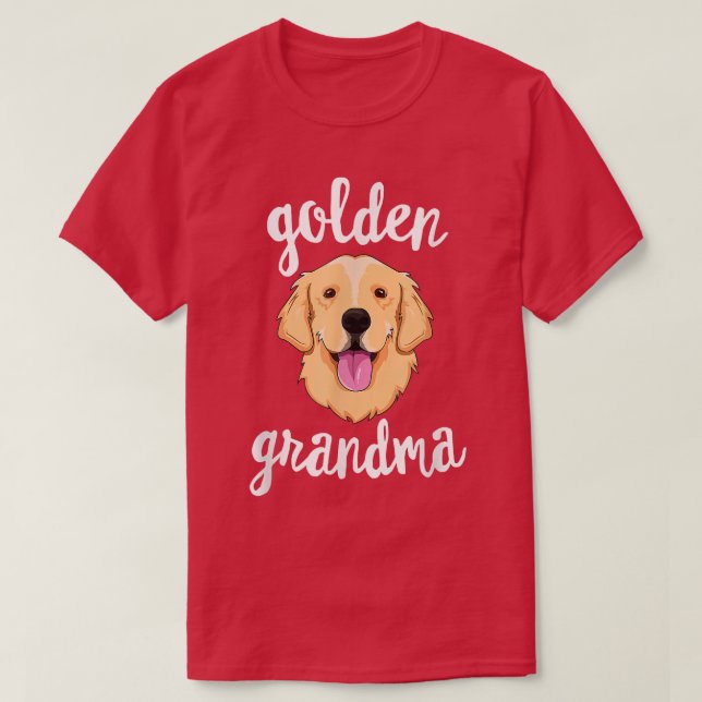 Camiseta Golden Retriever Grandma Mom Dog Owner - Co (Diseño del anverso)