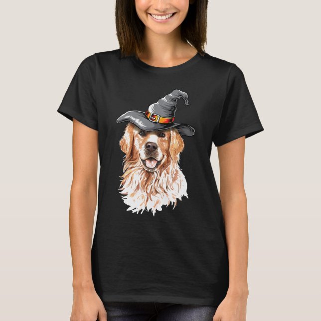 Camiseta Golden Retriever Halloween Vestimenta a perro (Anverso)