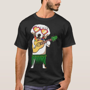 Camiseta Golden Retriever Hawaii Costume Ukulele Summer