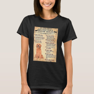 Camiseta Golden Retriever House Rules Golden Retriever Owne