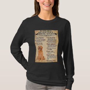 Camiseta Golden Retriever House Rules Golden Retriever Owne