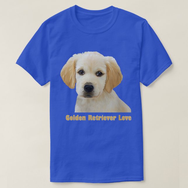 Camiseta Golden Retriever Love Puppy Favorito  (Diseño del anverso)
