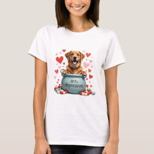 Camiseta Golden Retriever, marrón