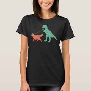 Camiseta Golden Retriever Mom Dinosaur Cute Golden Retrieve