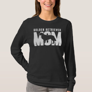 Camiseta Golden Retriever Mom Dog Silhouette