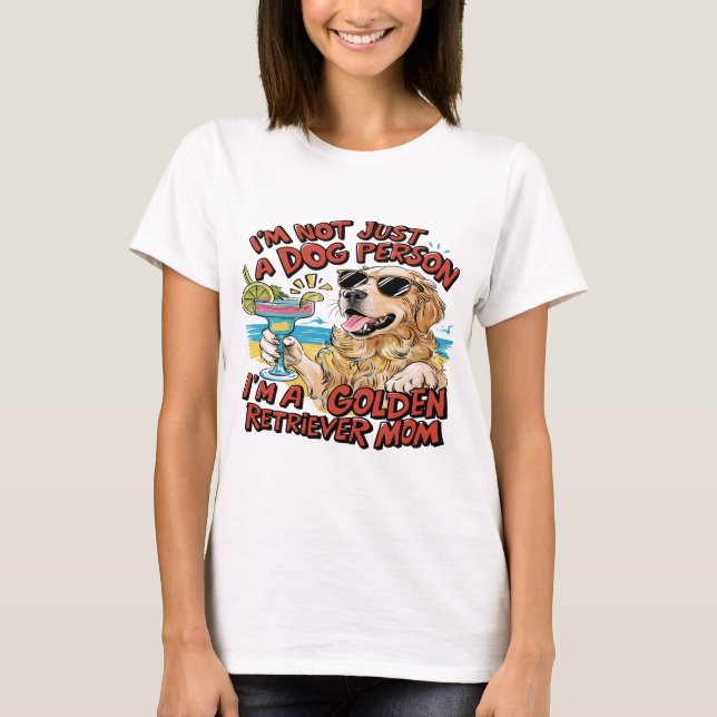 Camiseta Golden Retriever Mom Personalizado (Anverso)