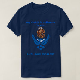 Camiseta Golden Retriever My Airman Daddy