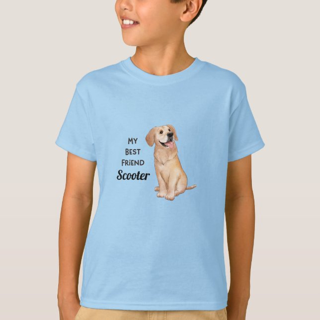 Camiseta Golden Retriever My Best Friend Custom Name (Anverso)