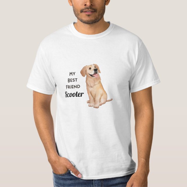 Camiseta Golden Retriever My Best Friend Custom Name (Anverso)