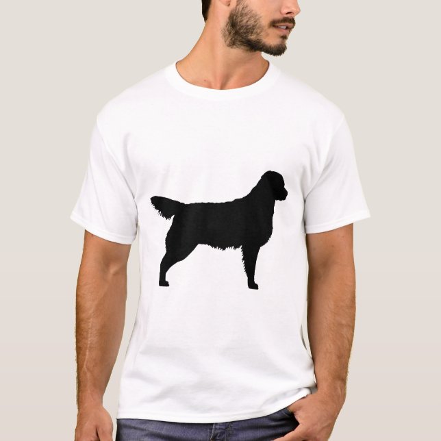 Camiseta Golden retriever (negro) (Anverso)