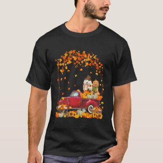 Camiseta Golden Retriever Otumn Fall Pumpkin Truck Mappeth
