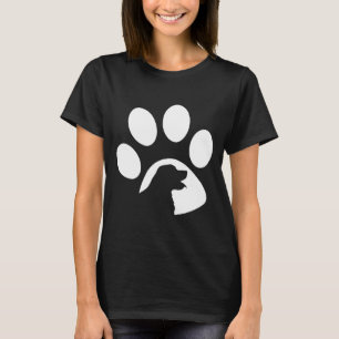 Camiseta Golden Retriever Paw Silhouette