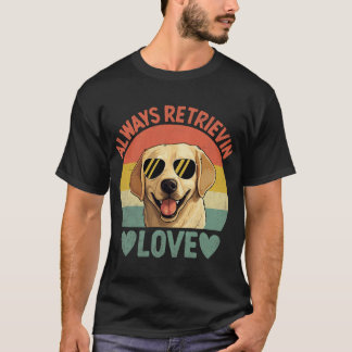 Camiseta Golden Retriever Recuperando Amor Amante de Perros