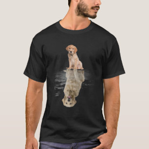 Camiseta Golden Retriever Reflection Funny the Day Dog