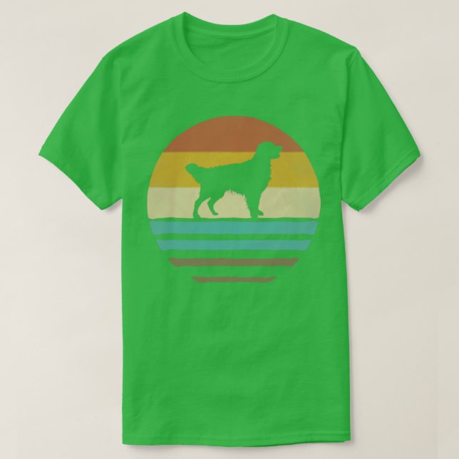 Camiseta Golden Retriever Retro Vintage (Diseño del anverso)