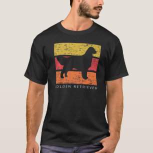 Camiseta Golden Retriever Retro Vintage Distressed