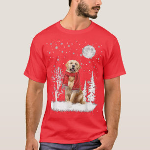 Camiseta Golden Retriever Scarf Wind Dogs Forest Snow Ch