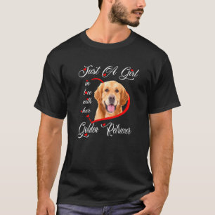 Camiseta Golden Retriever, Sólo Una Chica Enamorada De Su F