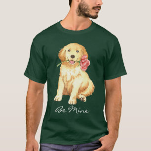 Camiseta Golden retriever subió tarjeta del día de San