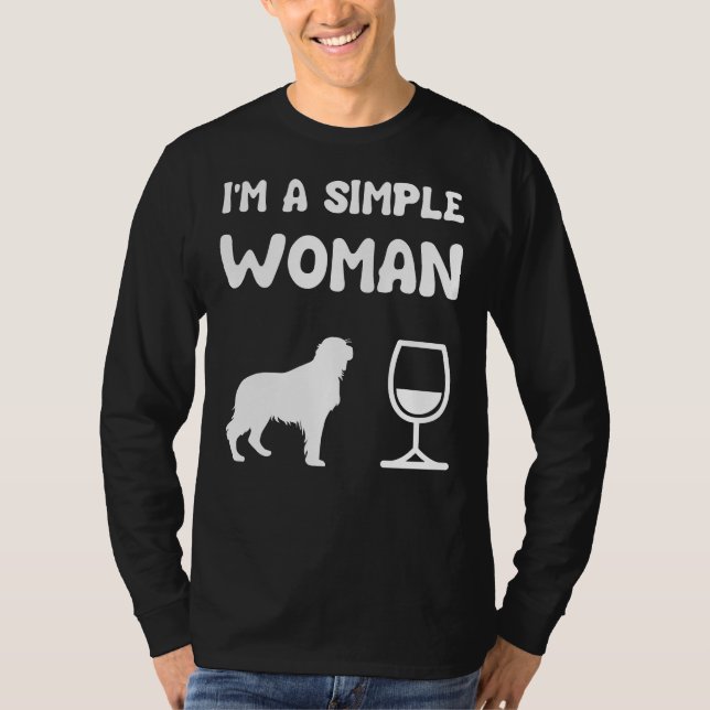 Camiseta Golden Retriever Wine (Anverso)