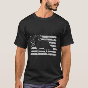 Camiseta Golden Retrivers Dog Usa Flag 4 De Julio