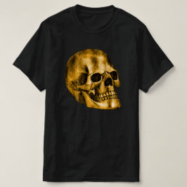 Camiseta Golden Skull Guay Luxury Black Gothic Halloween