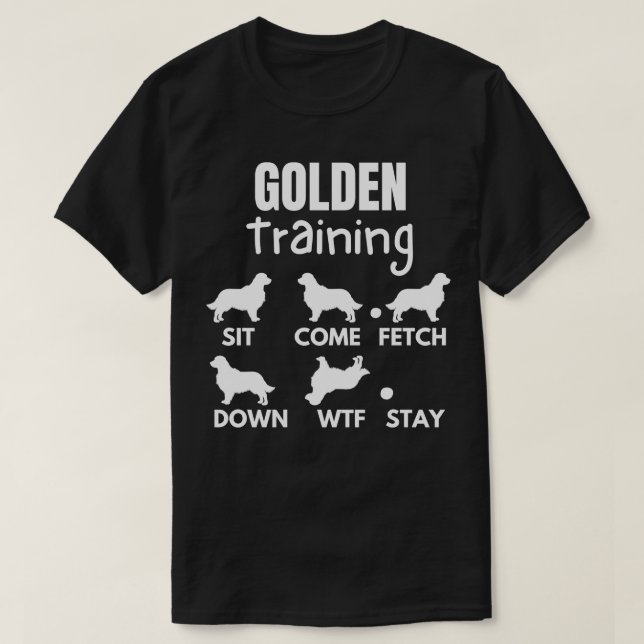 Camiseta Golden Training Trucos para perros recuperadores d (Diseño del anverso)