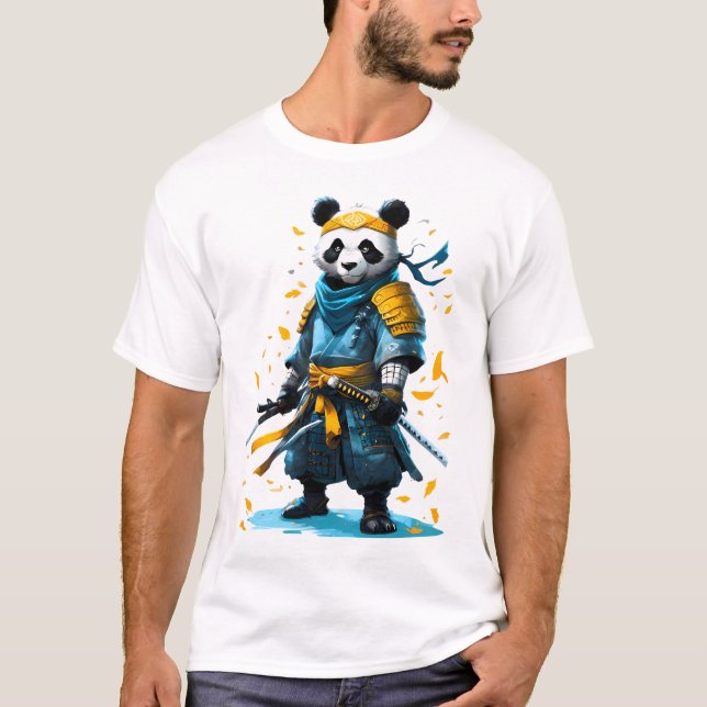 Camiseta Golden Valor Panda Samurai (Anverso)