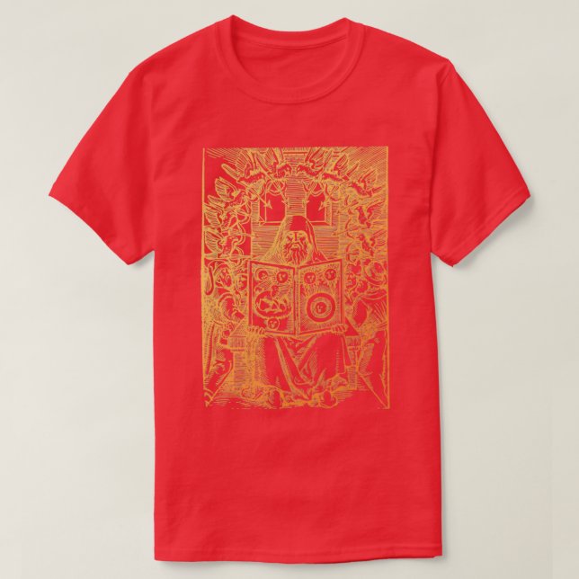 Camiseta Golden Vintage Hermes Trismegistus Alchemy Illustr (Diseño del anverso)