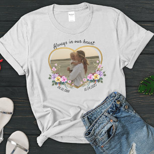 Camiseta Golden Watercolor Floral Love Family Memorial