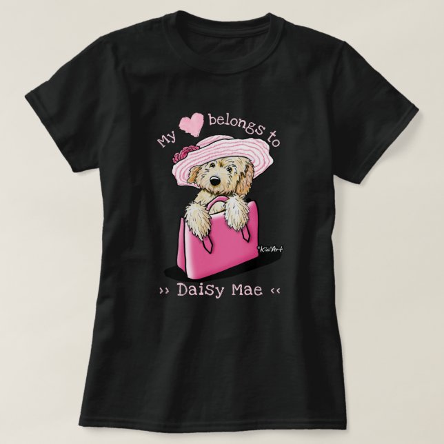 Camiseta Goldendoodle A Mi Corazón Pertenece (Diseño del anverso)