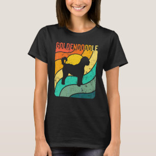 Camiseta Goldendoodle Atardecer Vintage Mamá Papá