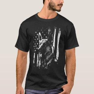 Camiseta Goldendoodle Bandera Estadounidense Pocket Cute Pe