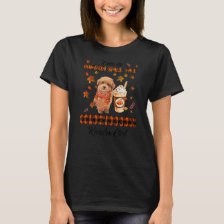 Camiseta Goldendoodle Chica Calabaza Spin Fall Sale Perro L