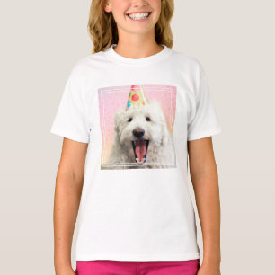 Camiseta Goldendoodle Con Fiesta Gorra