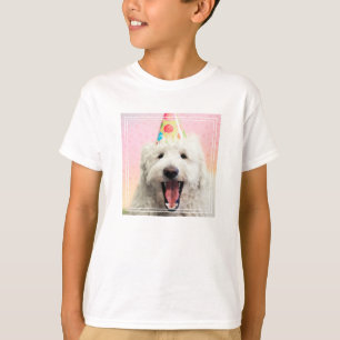 Camiseta Goldendoodle Con Fiesta Gorra
