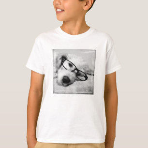 Camiseta Goldendoodle con vidrio