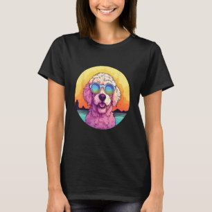 Camiseta Goldendoodle Cute Colorful Golden Doodle Sunglasse