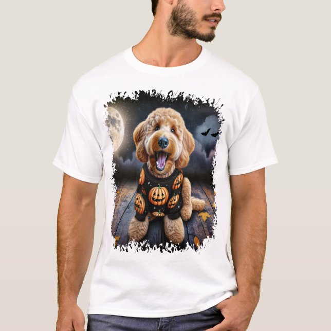 Camiseta Goldendoodle Dog Halloween (Anverso)