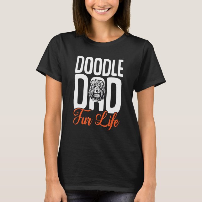 Camiseta Goldendoodle Dood Doodle Dad Fur Life (Anverso)