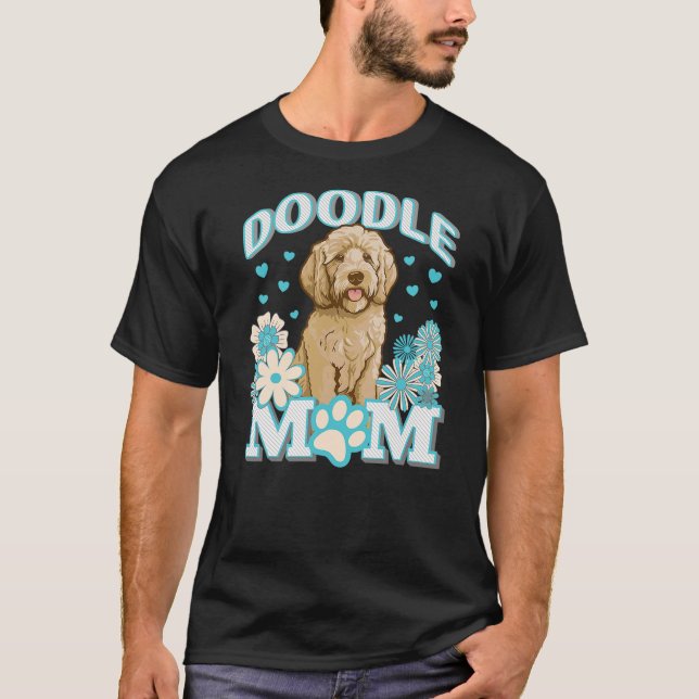 Camiseta Goldendoodle Doodle Dog Mom Mum Design (Anverso)