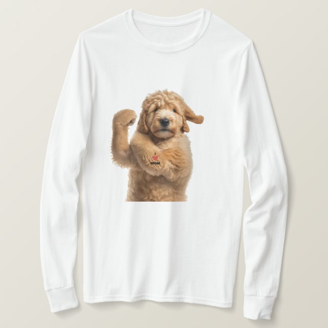 Camiseta Goldendoodle entrenamiento Perro Mamá Perro papá r (Anverso del diseño)
